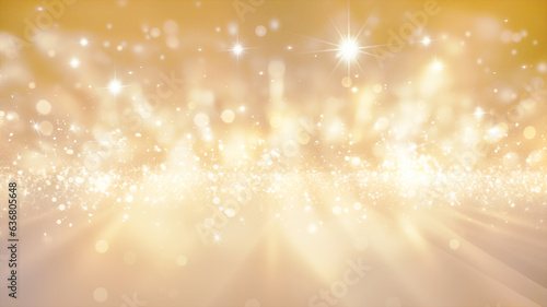 Christmas gold background with lights, Christmas gold bokeh light background