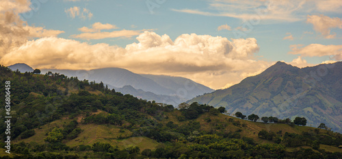 mountains in the morning