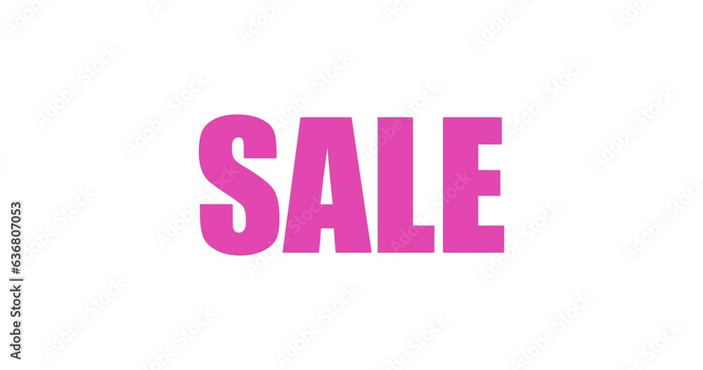 The sale text is flashing. Banner with sale text changing color. Sale concept 4k resolution animation. The sale text is flashing. Banner with sale text changing color. Sale concept 4k resolution animation.