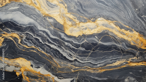 Marble surface with gold and silver with a textured surface, for wallpapers and displays