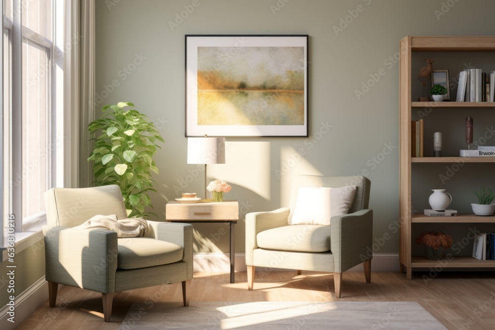 Psychologist in Cozy Office Setting Psychologist in Cozy Office Setting