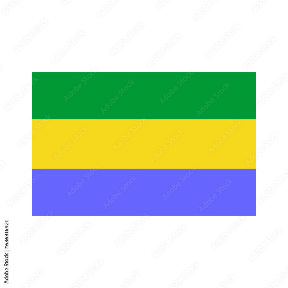 Gabon flag icon set Gabon independence day icon set vector sign symbol Gabon flag icon set Gabon independence day icon set vector sign symbol