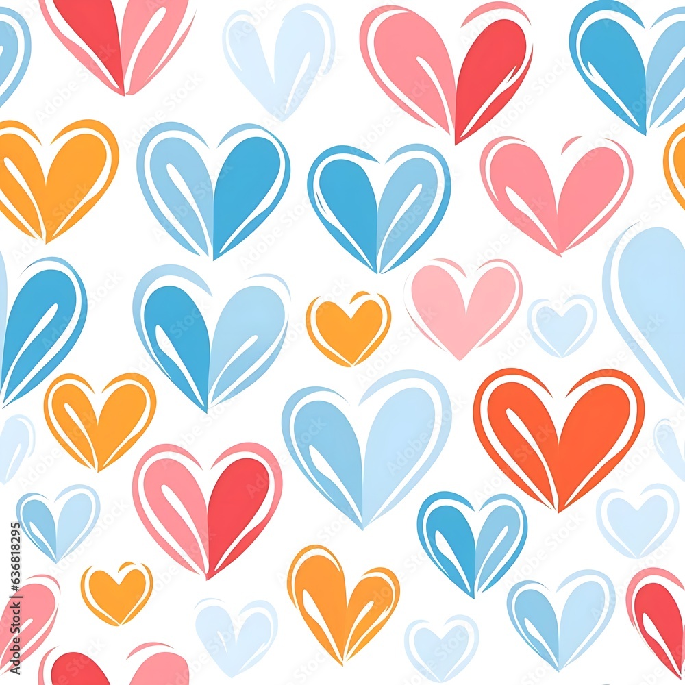 seamless pattern with hearts seamless pattern with hearts