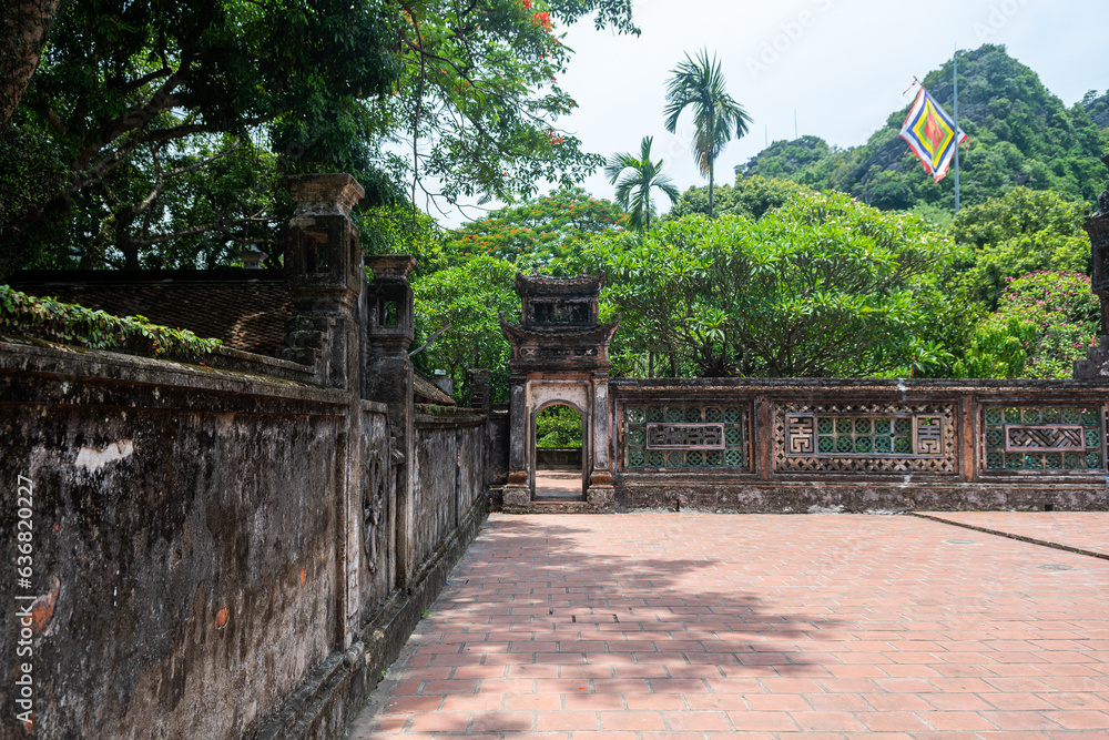 views of hoa lu ancient capital in ninh binh, vietnam