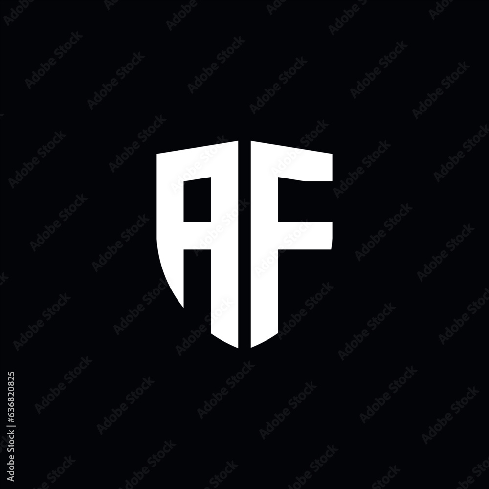 Letter af or fa logo template Letter af or fa logo template