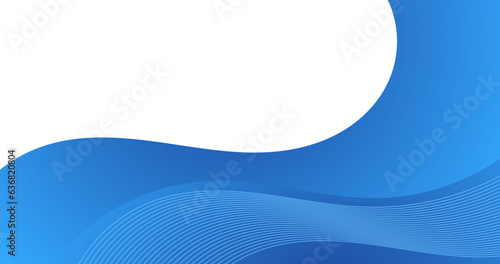 blue wavy gradient background with copy space area