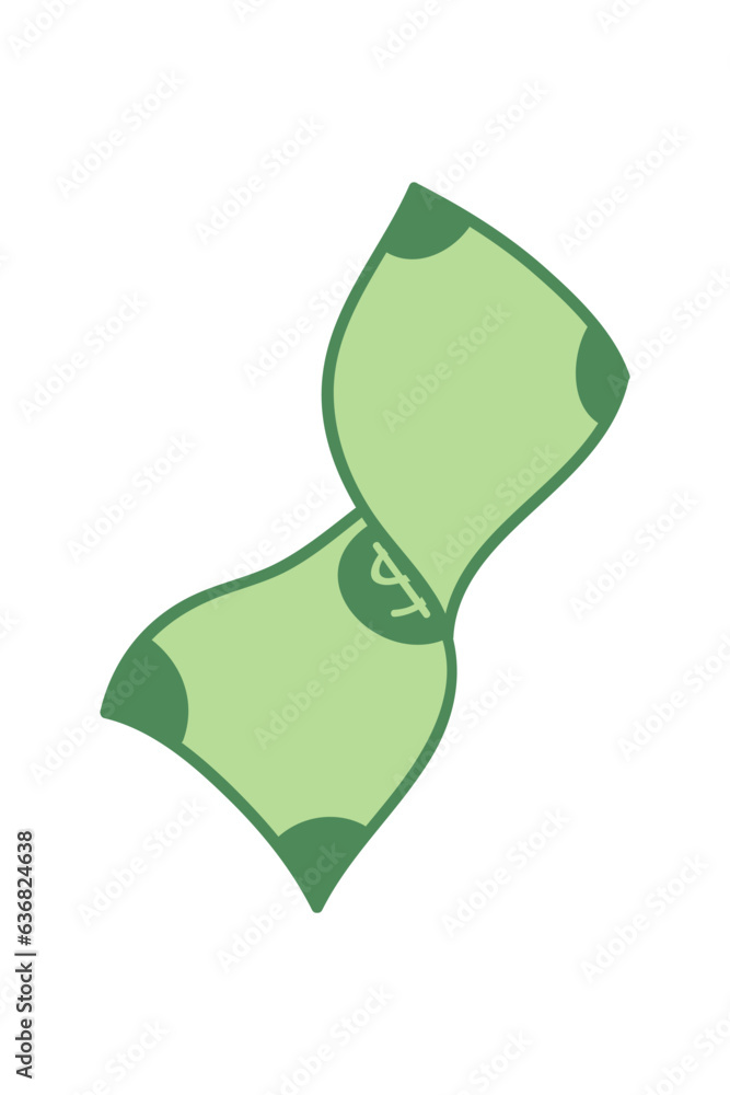 Money flat illustration. Dollars and gold coins stack. Wealth and banking icon. Isolated on white background. Money flat illustration. Dollars and gold coins stack. Wealth and banking icon. Isolated on white background.