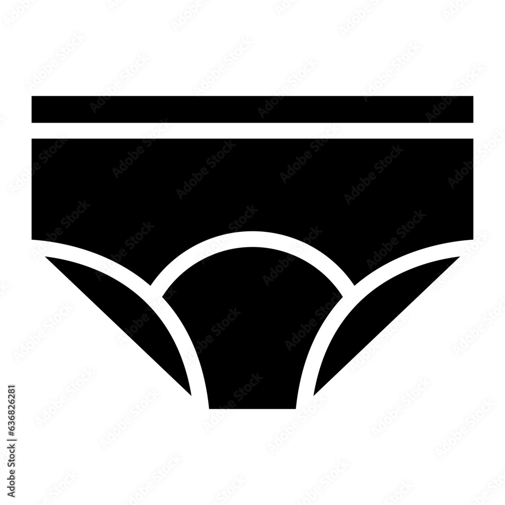 The Black Underwear Icon Symbol is Perfect as an Additional Element to your Design