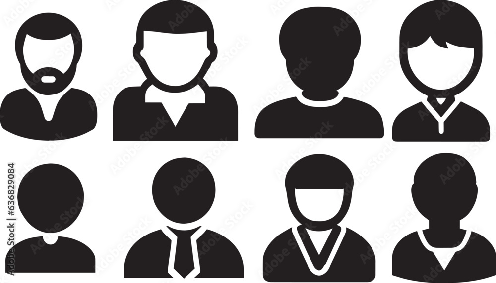 User Profile vector Icon Pack illustration User Profile vector Icon Pack illustration