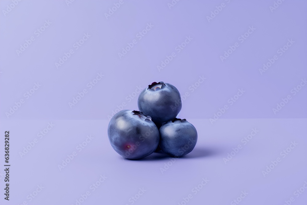 blueberries on a purple background made by midjeorney blueberries on a purple background made by midjeorney