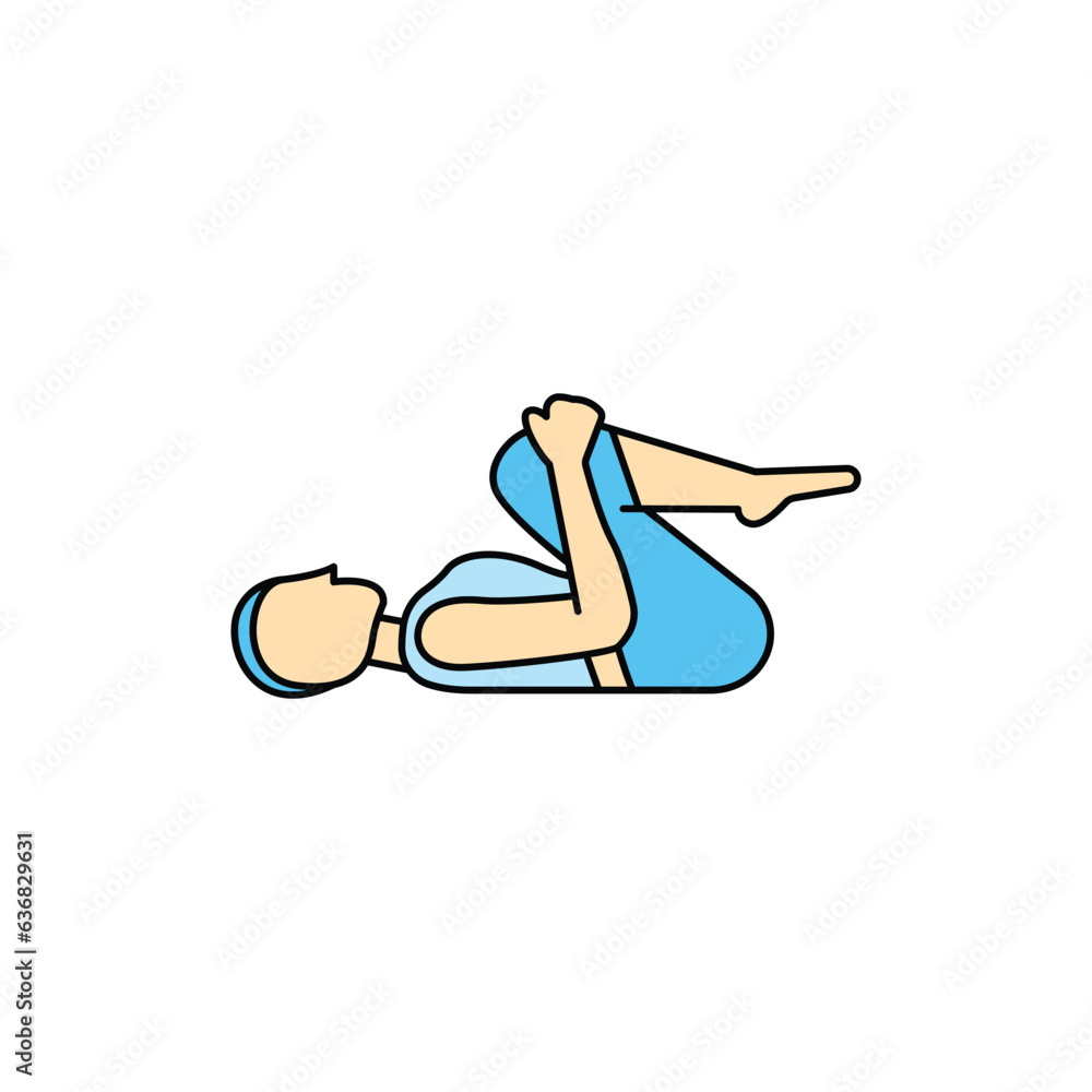 yoga pose icon. filled outline icon yoga pose icon. filled outline icon