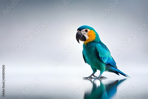 blue and gold macaw generated by AI