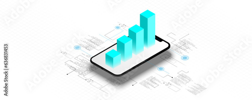 background image graph analysis data marketing concept web site structure basic mainframe network