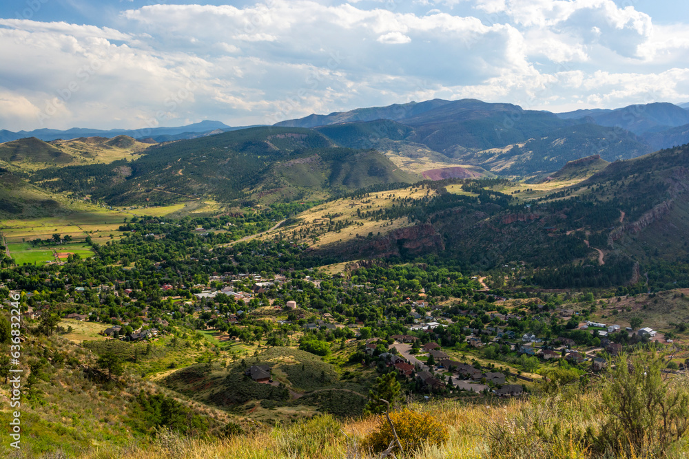 Lyons, Colorado in the Rocky Mountains on a Summer Day Lyons, Colorado in the Rocky Mountains on a Summer Day