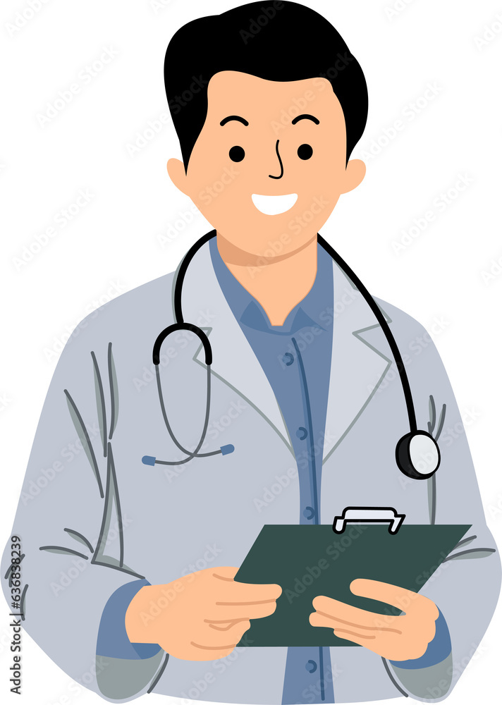 doctor wearing pristine white coat or portrait of male doctor standing in hospital room doctor wearing pristine white coat or portrait of male doctor standing in hospital room