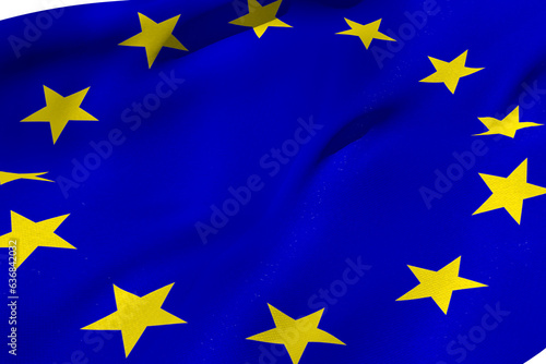 Digital png illustration of european union flag on transparent background
