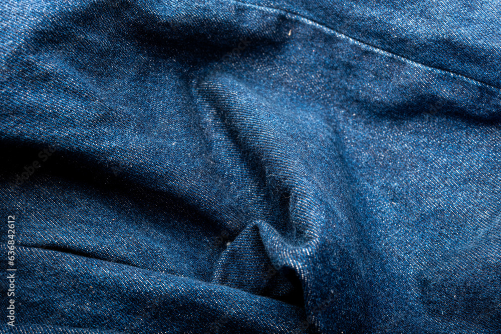 Naklejka premium Denim pattern, background image, photo with soft cotton pattern.