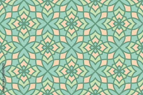 Seamless abstract geometric shape pattern