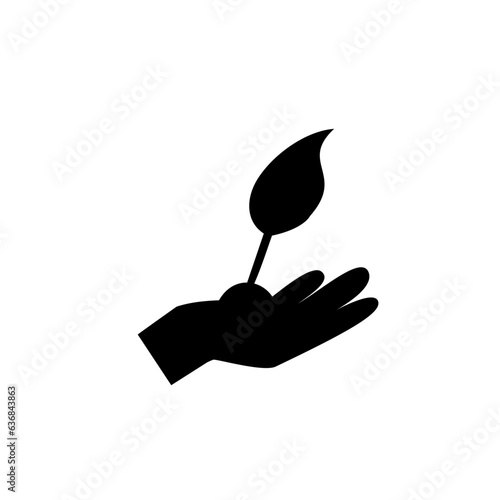 Plant love icon