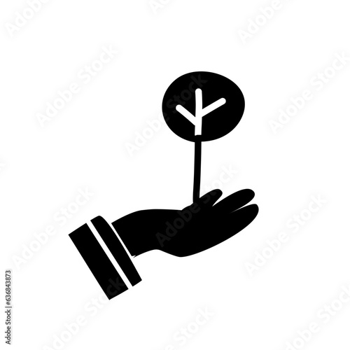 Plant love icon
