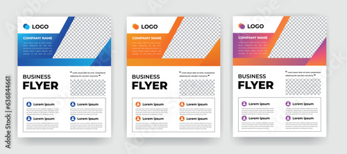 Corporate creative business flyer template design,poster flyer pamphlet brochure cover design layout space for photo background, vector illustration template in A4 size
