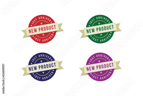 set of badges and labels for design, New product vector lables illustration on white background