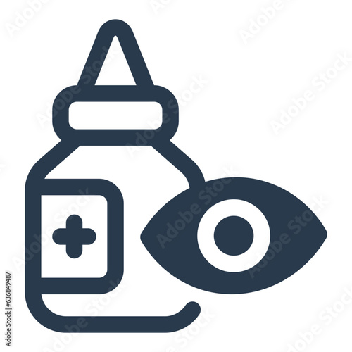 Eye serum for rejuvenation vector icon