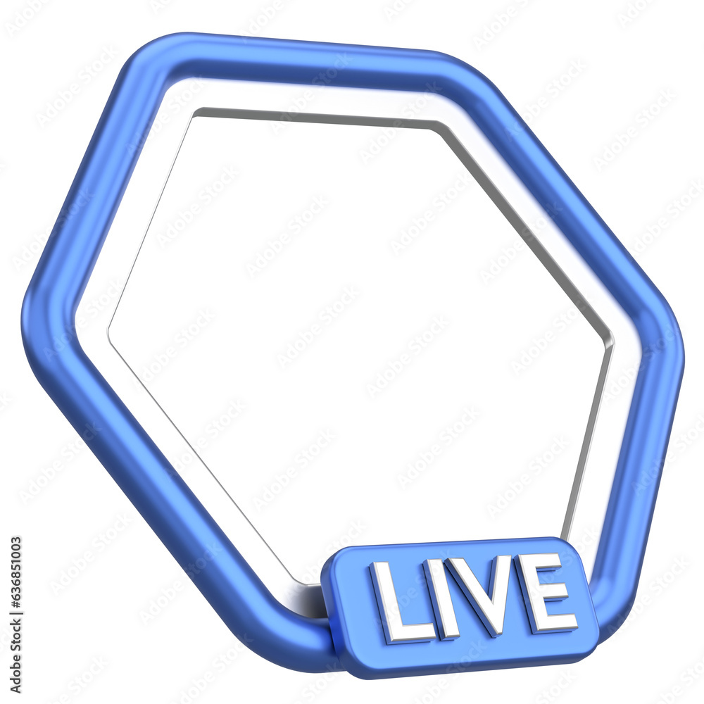 Live frame. Live streaming. 3D illustration. Live frame. Live streaming. 3D illustration.