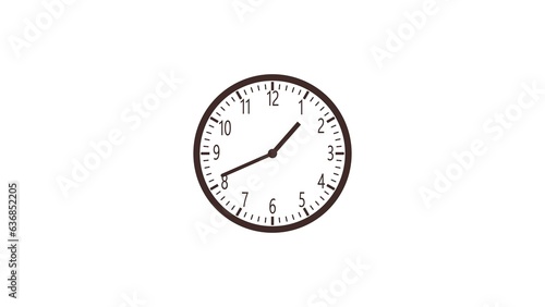 abstract fast clock icon illustration background 4k 