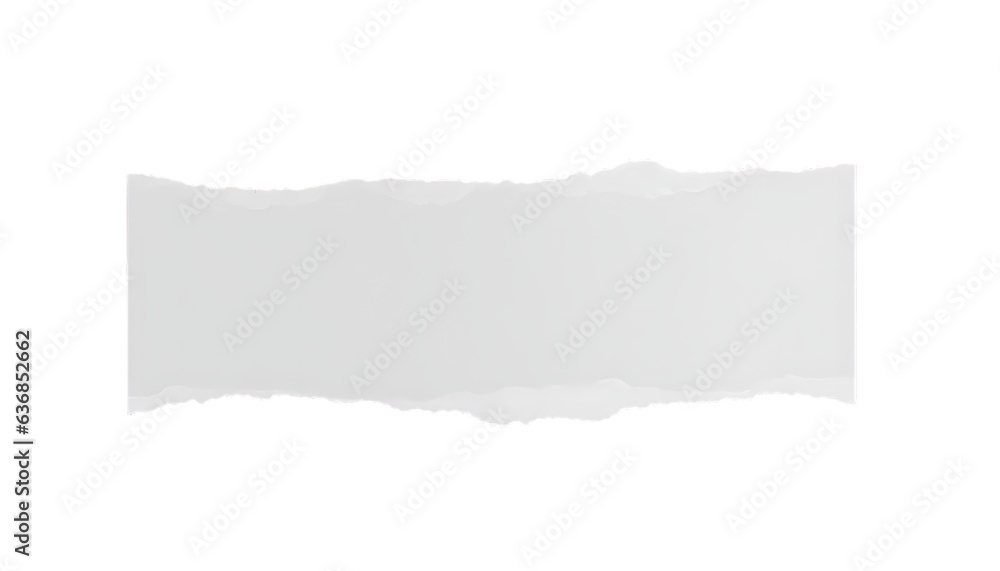 white paper ripped message torn transparent background