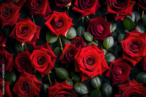 red roses background