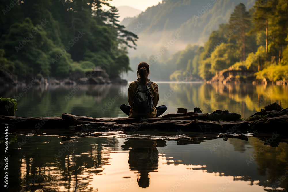 person meditation	