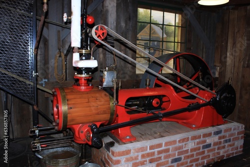 An old steam engine. Steampunk .Canada. © Сергей Коваленко