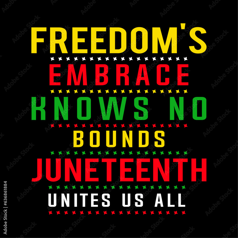 Juneteenth t-shirt design , Black history month, African-American Independence Day, June 19, modern Juneteenth t-shirt design, minimalist, trendy design June 19