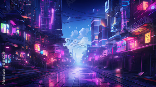 In the silent corners of a digital metropolis  neon glows breathe life into pixelated alleyways