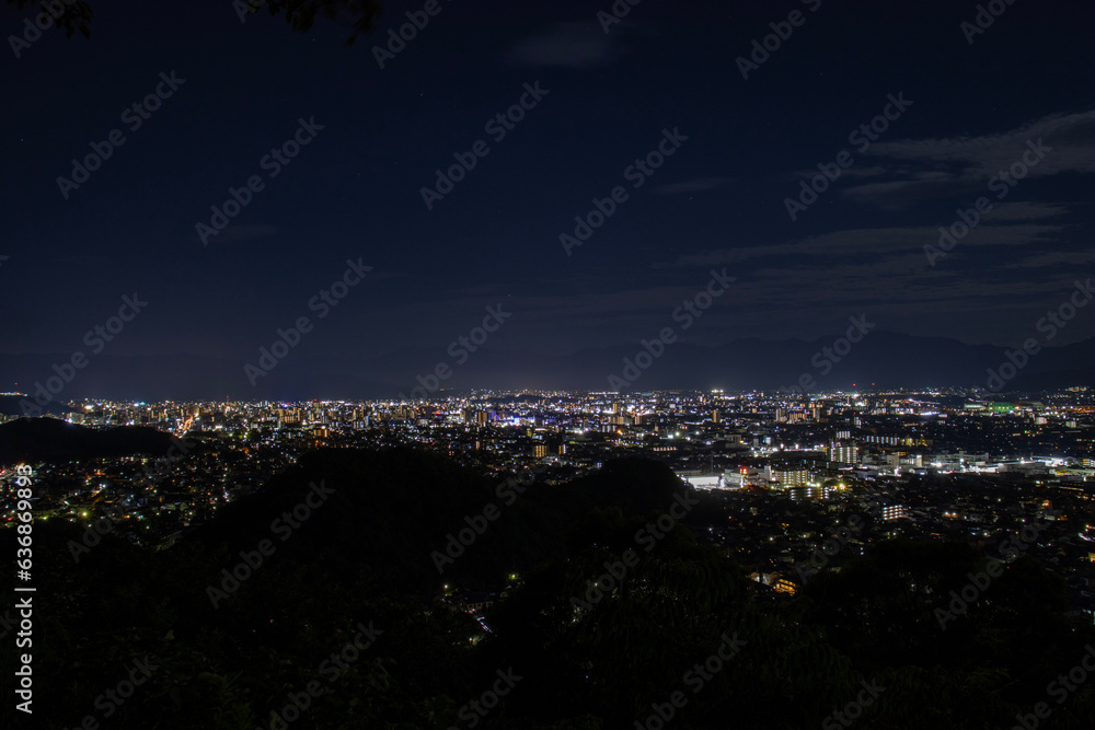 垣生山からの松山市街の夜景
