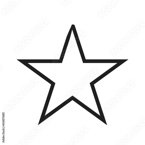 star vector icon isolated on white background graphic design