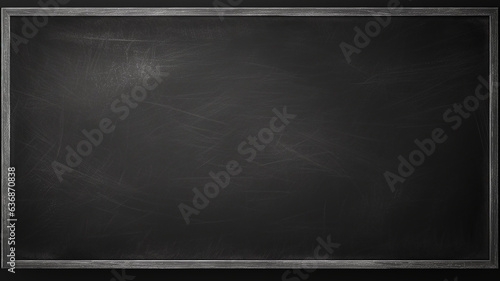 background blank black school chalkboard background with empty copy space