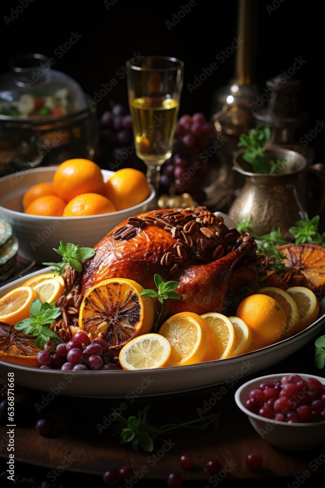 Mouthwatering close up shot of Thanksgiving food, appetizing, food photography, soft lighting, afternoon, festive photograph, warm mood Mouthwatering close up shot of Thanksgiving food, appetizing, food photography, soft lighting, afternoon, festive photograph, warm mood