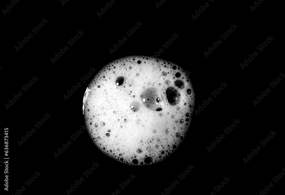 liquid white foam from soap or shampoo or shower gel Abstract soap bubbles. Set foam, soap bubble isolated on black, with clipping path texture and background.
liquid white foam from soap or shampoo or shower gel Abstract soap bubbles. Set foam, soap bubble isolated on black, with clipping path texture and background.
