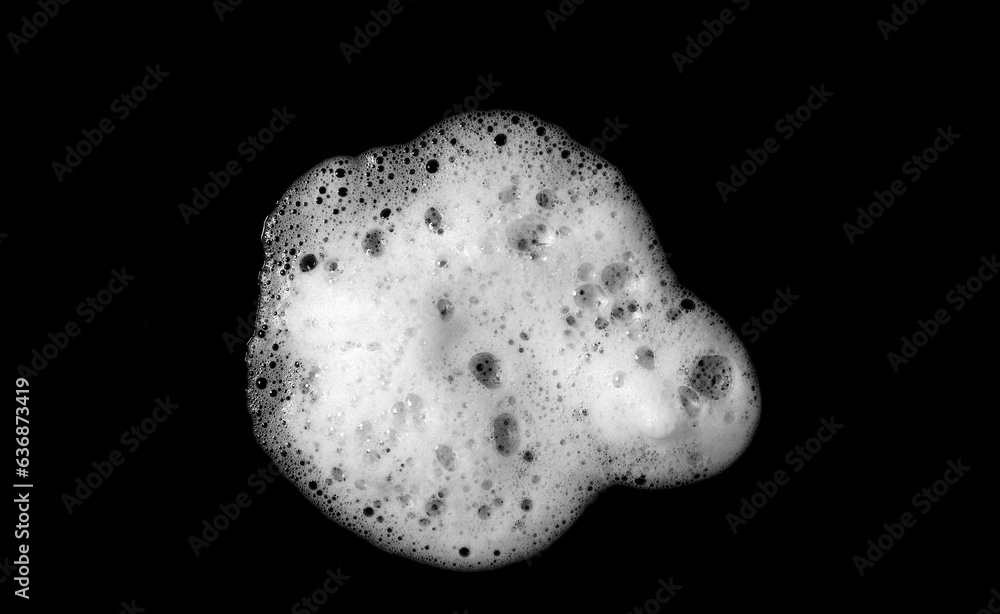 liquid white foam from soap or shampoo or shower gel Abstract soap bubbles. Set foam, soap bubble isolated on black, with clipping path texture and background.
liquid white foam from soap or shampoo or shower gel Abstract soap bubbles. Set foam, soap bubble isolated on black, with clipping path texture and background.