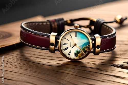 Womens watch leather bracelet vintage watch style boho bracelet gift for her bohemian jewelry steampunk watch sister gift nature jewelry. 