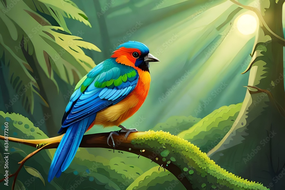 Obraz premium blue and yellow macaw