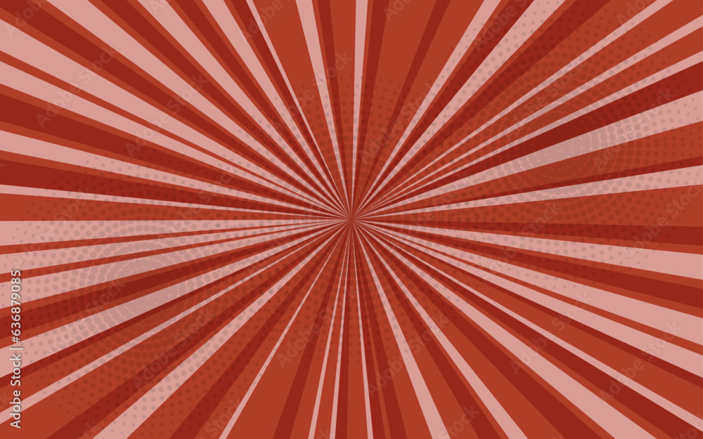 Obraz premium an abstract retro sunset background with halo rays in vintage hues