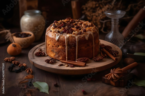Spiced Cake, flavored cake with warming spices, fall atmosphare