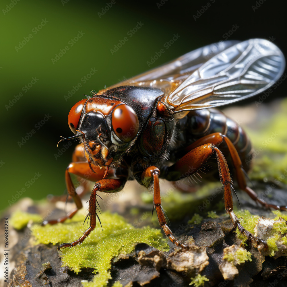 Fototapeta premium cicada on a tree 