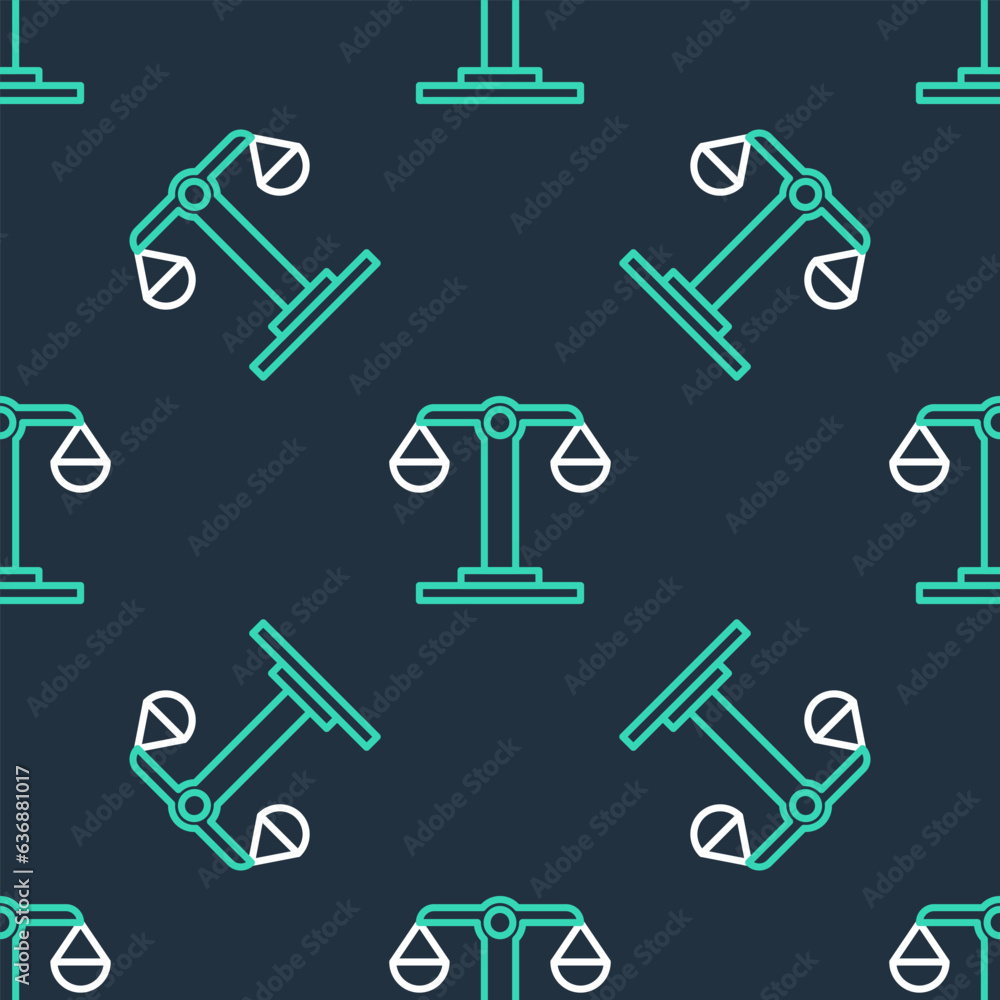 Line Libra zodiac sign icon isolated seamless pattern on black background. Astrological horoscope collection. Vector Line Libra zodiac sign icon isolated seamless pattern on black background. Astrological horoscope collection. Vector
