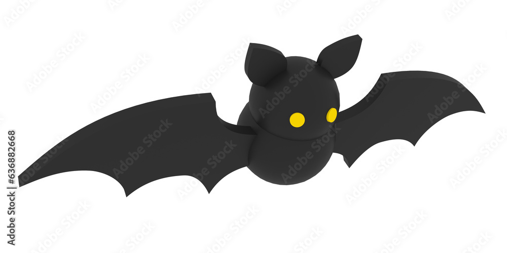 3D bat fly cute Halloween cartoon 3D bat fly cute Halloween cartoon