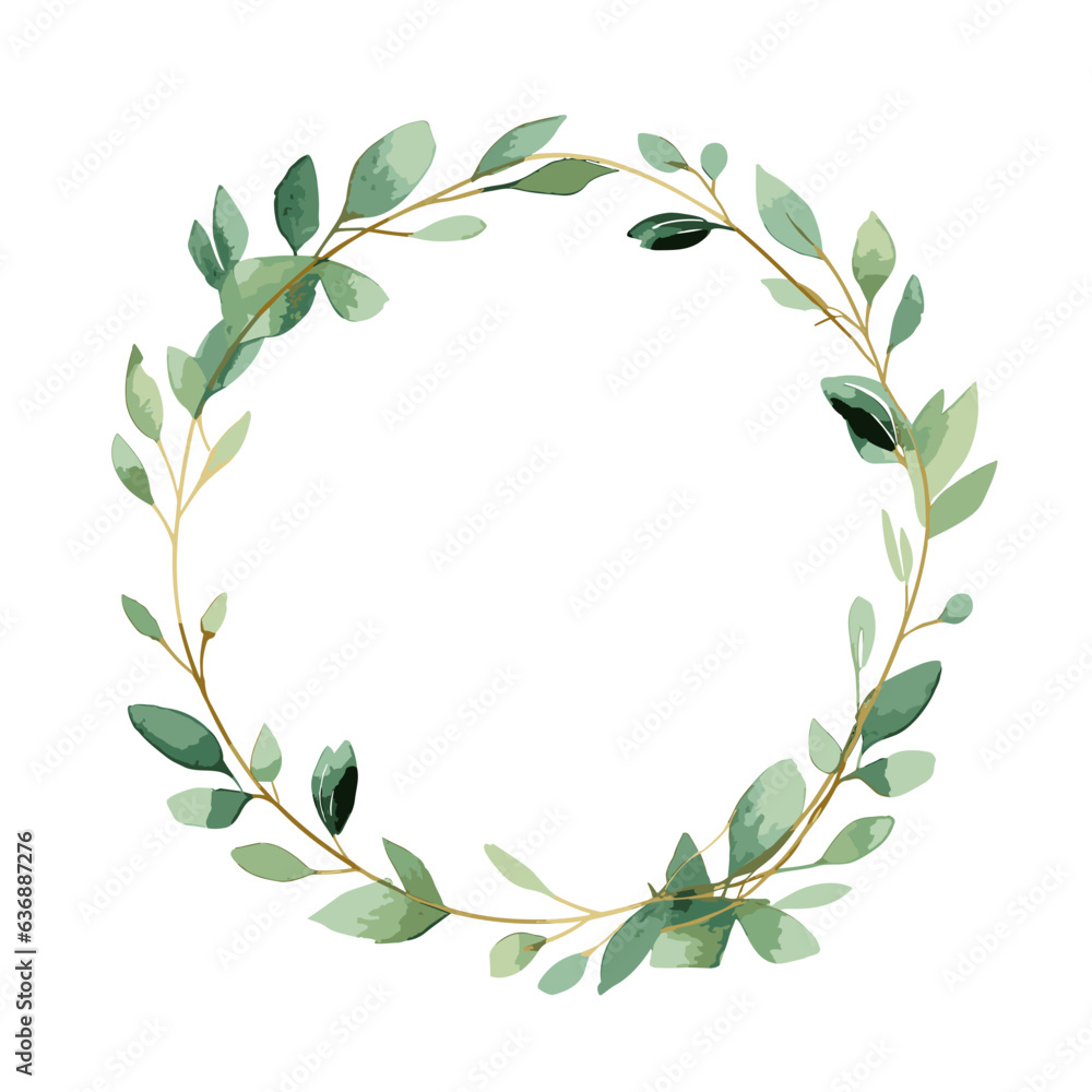 green laurel wreath