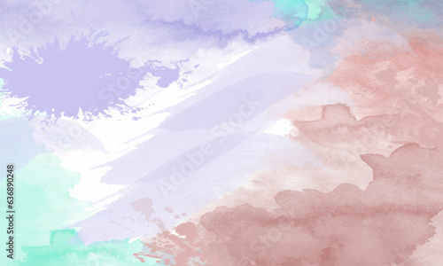 Vector pastel hand painted watercolour background